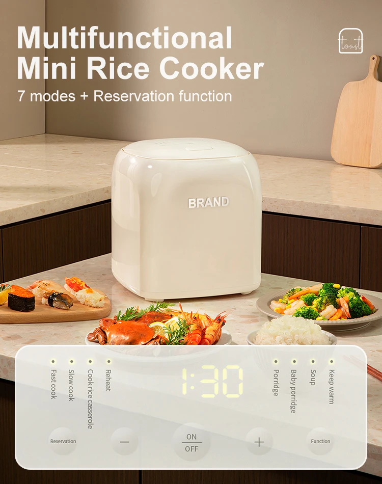 multifunction 2L Home Kitchen Appliances Mini Electric Rice Cooker Portable Electric Cooker Smart Multi Rice Cooker