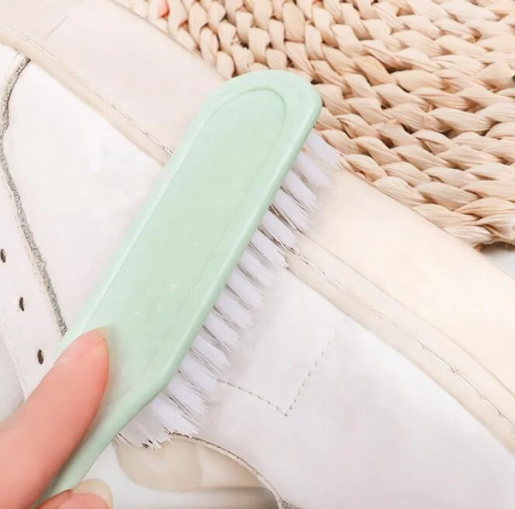 High quality dy205 soft fur sneaker cleaning plastic shoe brush