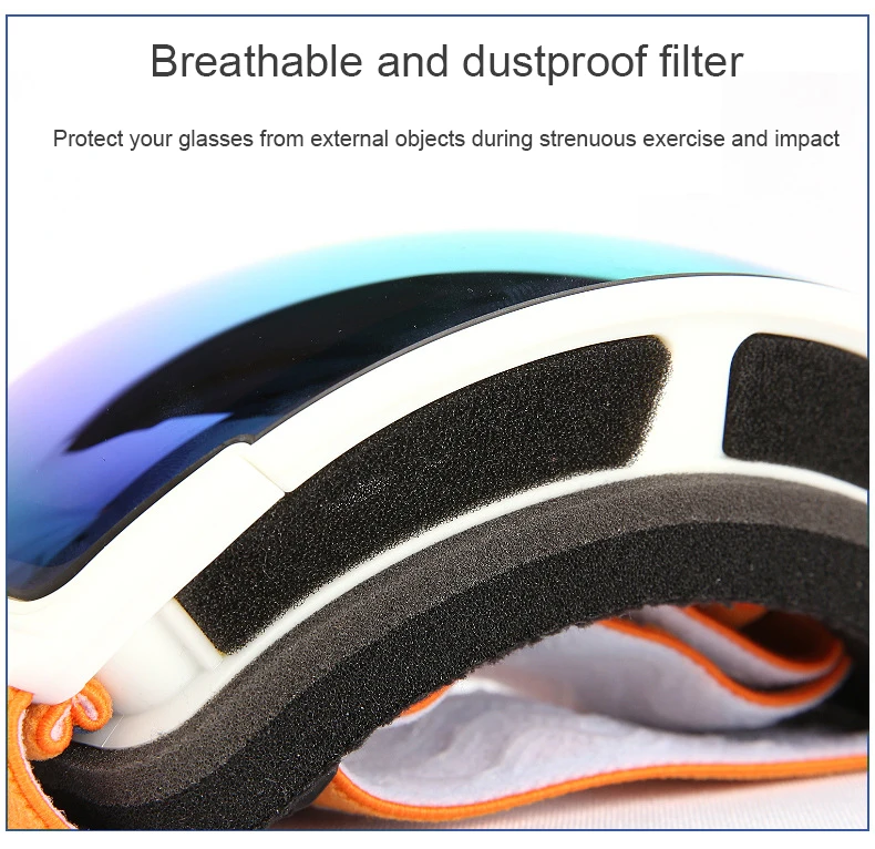 Wholesale Anti Fog snowboarding goggles Custom kids Ski Goggles children ski equipment