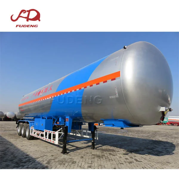  Хорошая цена 3 оси 59CBM LPG цистерна для перевозки бензина полуприцеп грузовик с прицепом 25 тонн