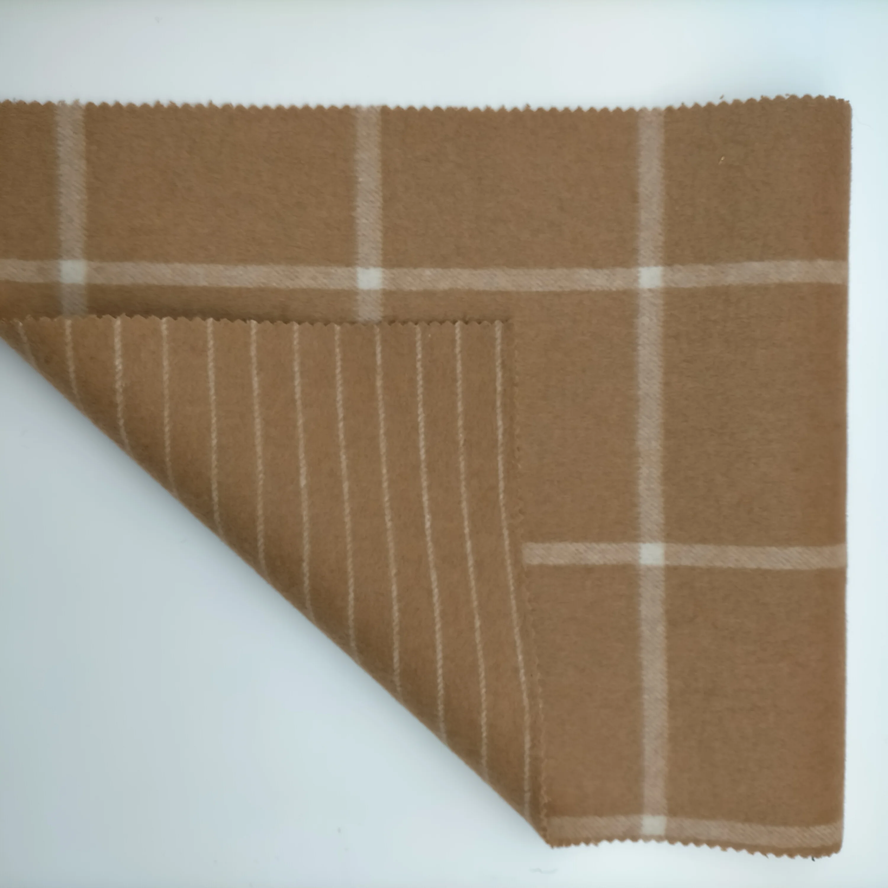 Wool double faced printed textile material fabric for Winter warm coat wool coat