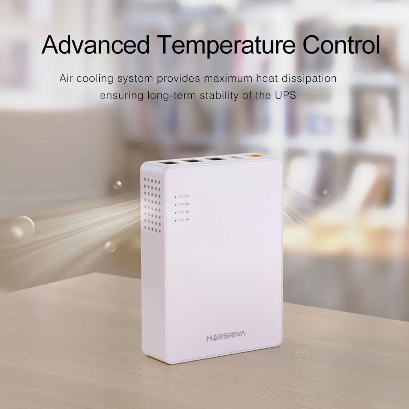 MARSRIVA Odm Oem перезаряжаемый мобильный телефон 10000 мАч 5 В 9 12 Мини DC UPS kp3 Mini ups для Wi-Fi маршрутизатора