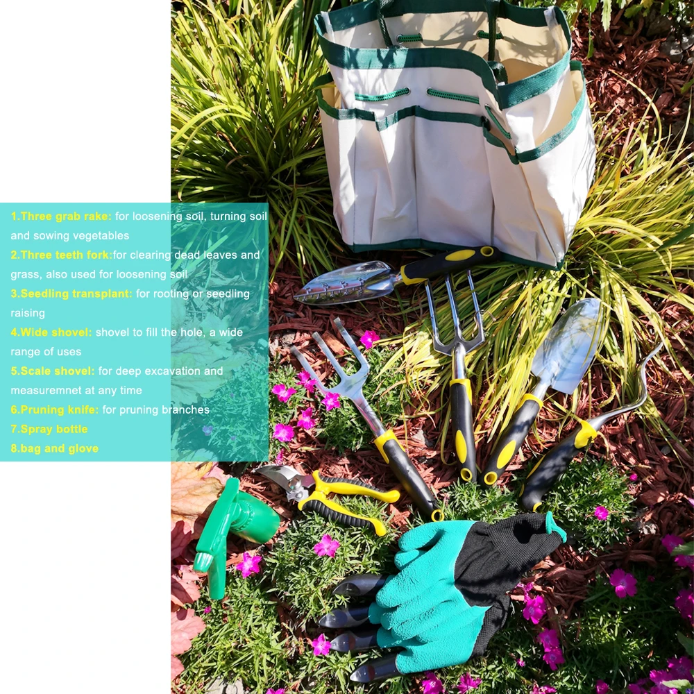 Garden Tool Kit De Herramientas GA-2 Tools Set for Kids Trowel Shovel Rake