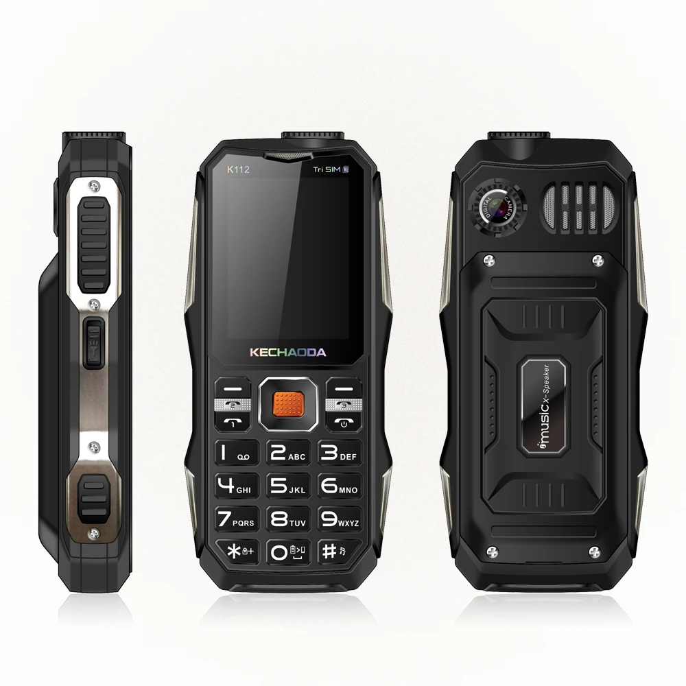 KECHAODA K112 Новые Модные телефоны разблокированный большой аккумулятор 32 + Мб с фонариком OEM card