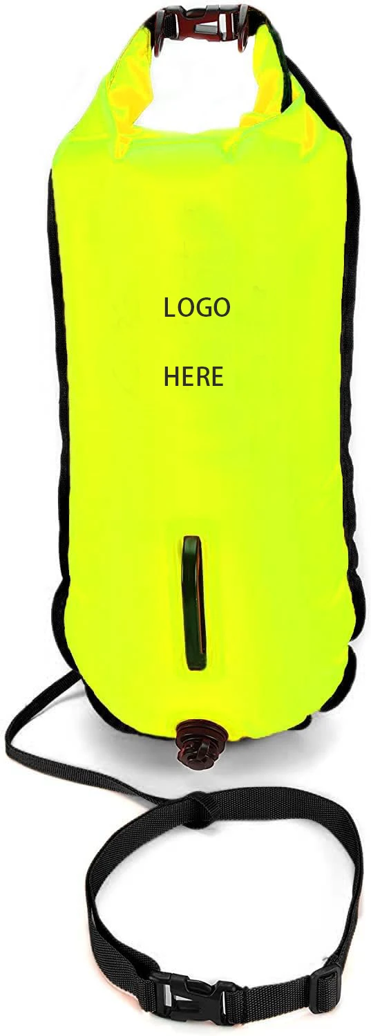 High visibility Swim Buoy Dry Bag 28L For Open Water Use