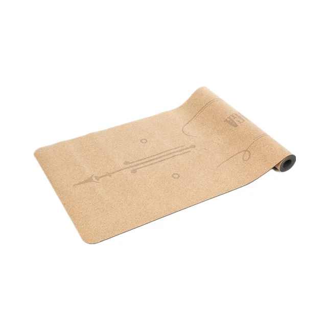 Fitness Anti-slip Eco Friendly Custom Logo 5mm TPE Natural Cork Yoga Mat