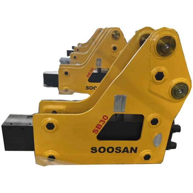 Manufacturer Supplier  Hydraulic Breakers SOOSAN  SB 30 SIDE Type With Chisel 140mm For Excavator 18 to 26 Tons