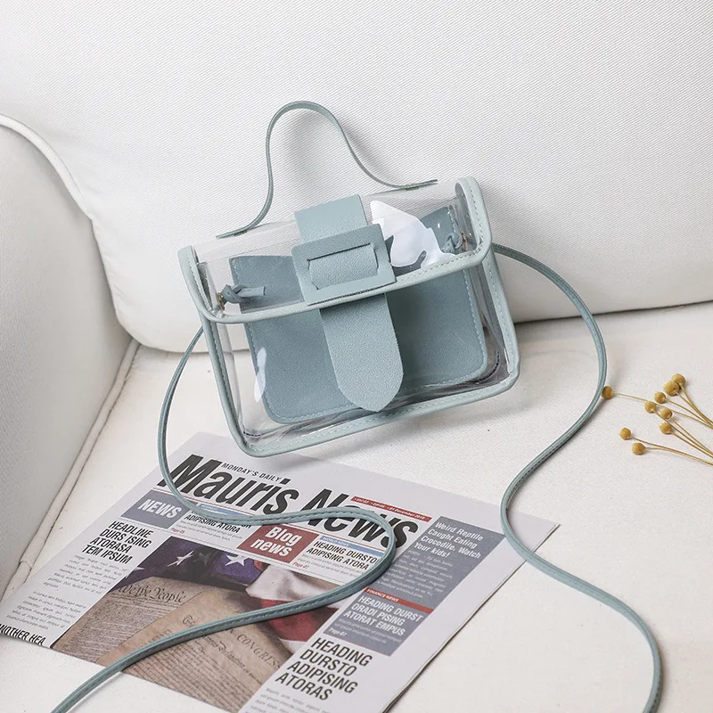 New Arrivals Hot Sell Clear Transparent Jelly Bag Crossbody Shoulder Bags
