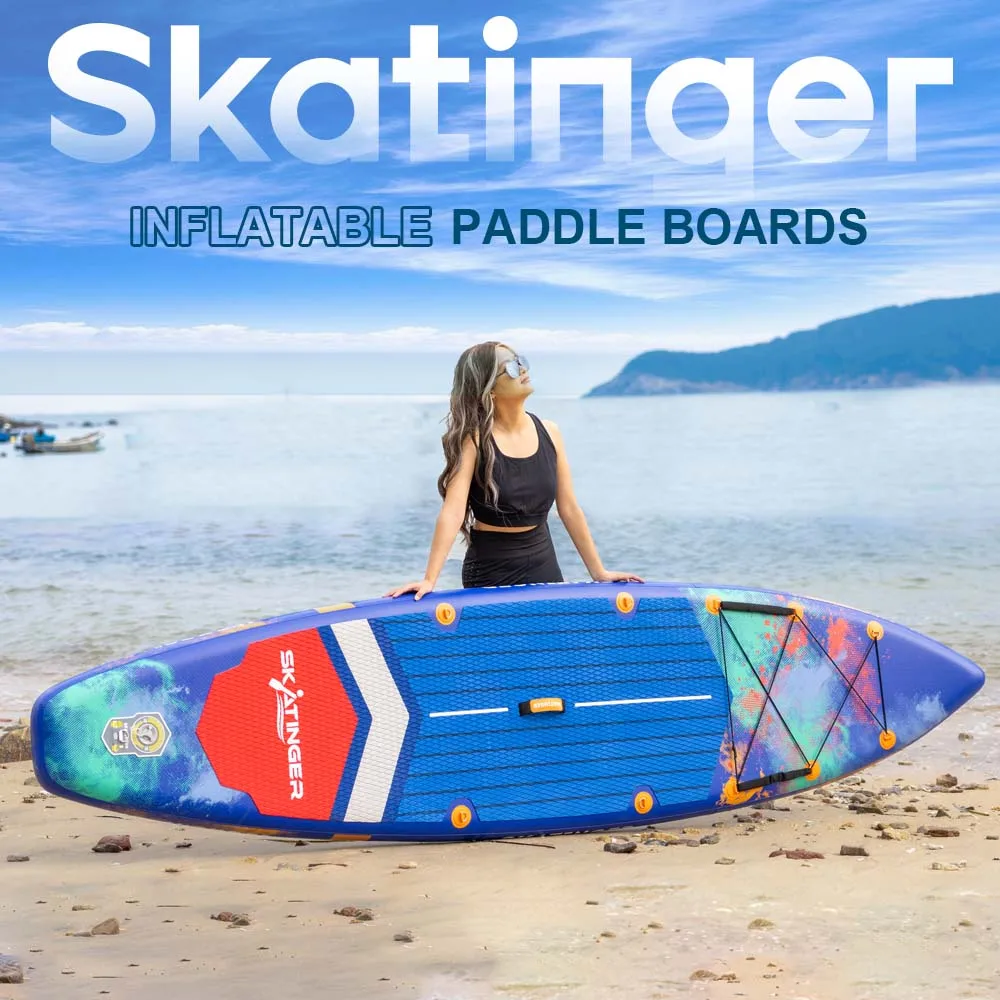 Skatinger 2025 New style inflatable sup paddle board paddleboard Drop Stitch paddle padel board surfboard stand up paddle board