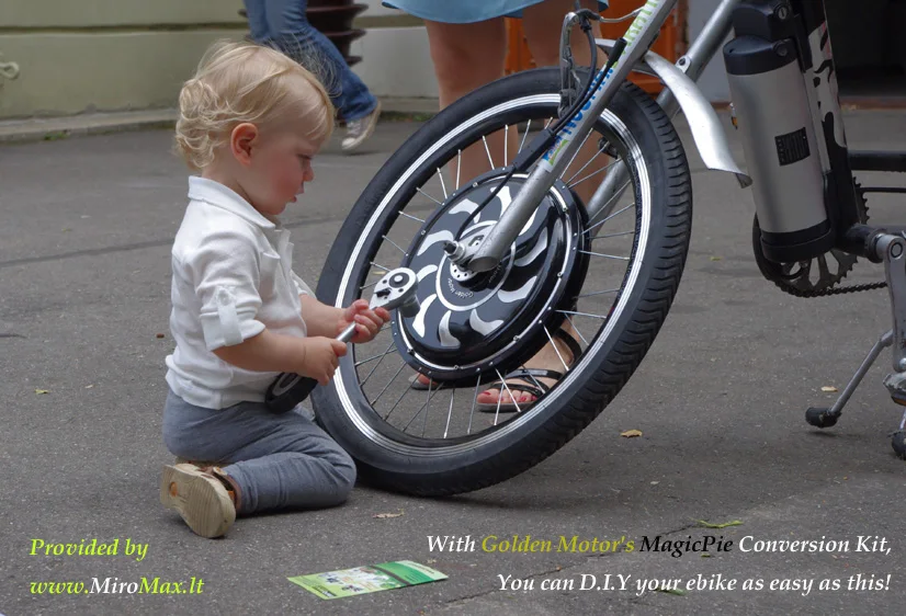 MagicPie 5th Generation 250W-1000W electric bike hub motor, electric bicycle hub motor faster and more Powerful