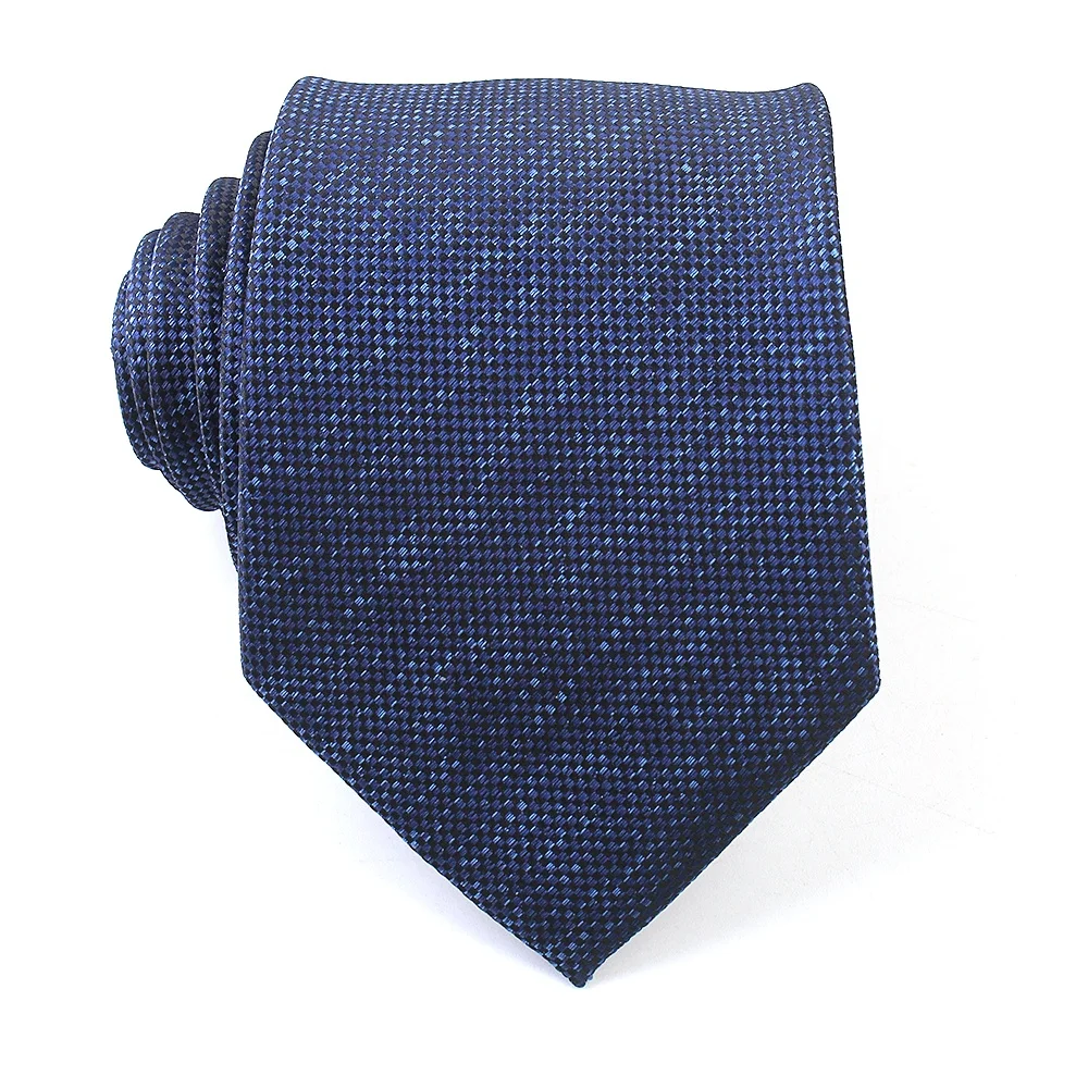 Polyester Ties Male Neckties Wholesale Clip Cufflinks Handkerchief Neckties 8cm Cheap Price Promotion Herren Krawatten Neckties