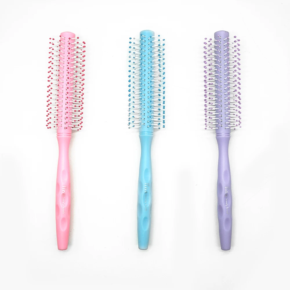 Multi Colored Round Hair Comb Curly Comb Hair Brush