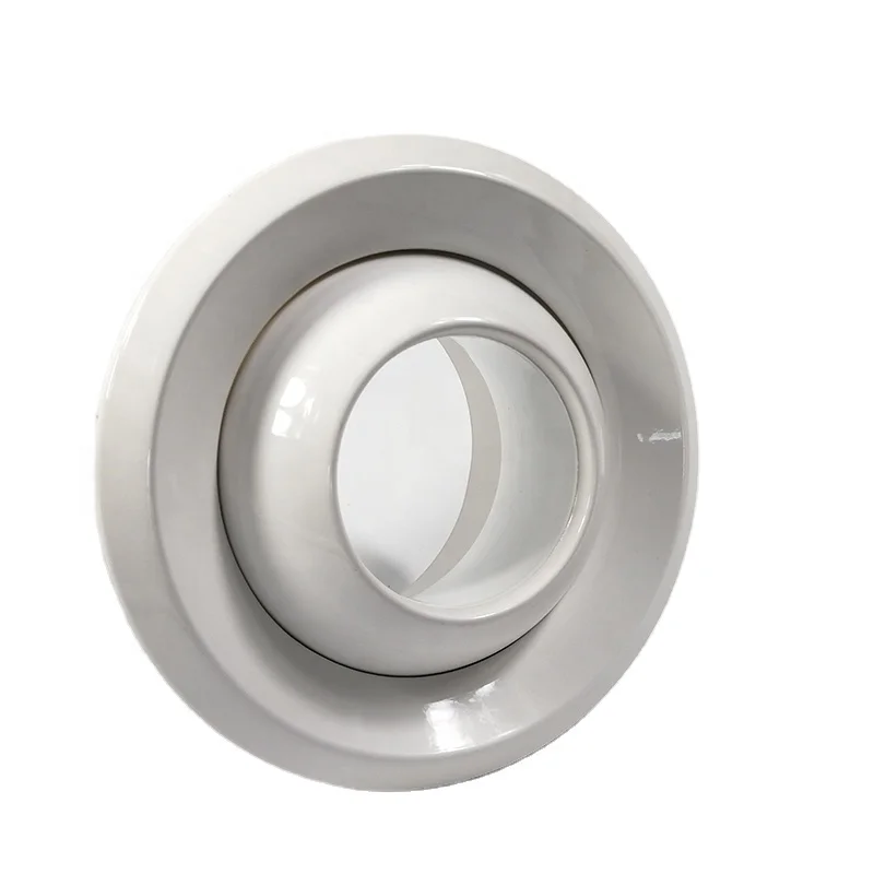 Ventilation air Condition Aluminum Alloy Duct Vent Round Eye Ball Nozzles Hvac Jet Nozzle Diffuser