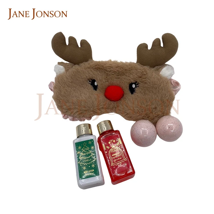 Wholesale Eye Mask Bath Fizzer Christmas Box Pack Skin Shower Gel Body Wash Lotion Care Gift SPA Set Christmas For Women Men