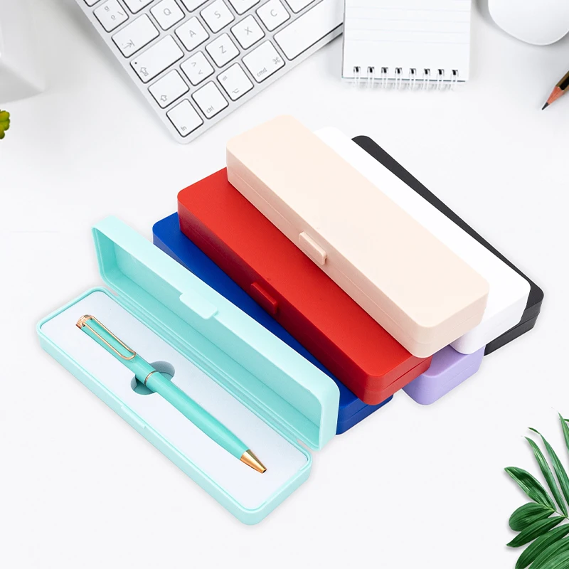 Plastic ball pen Box Plastic Colored Pencil Case PP Pen Box