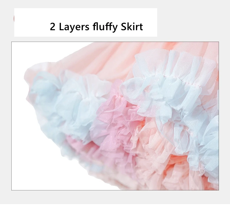 15 Colors Girl Baby Princess Skirt toddler Lolita style tutu Skirt Sweet fluffy Skirt For PARTY