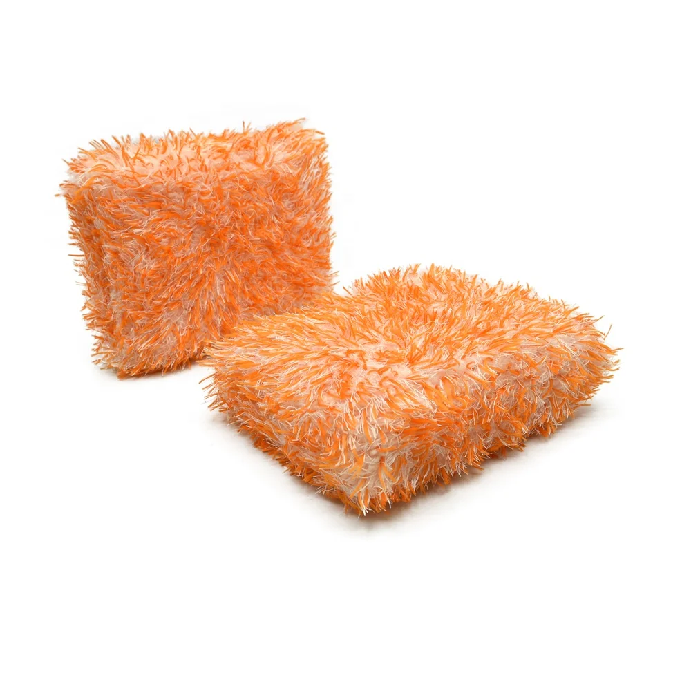 PINKDETAIL Premium Microfiber Car Wash Pad Car Cleaning Sponge Soft Wash Pad