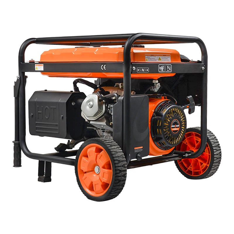 Hwasdan Single Phase Generator 8kva 8kw 8500w mini portable gasoline generator with wheel