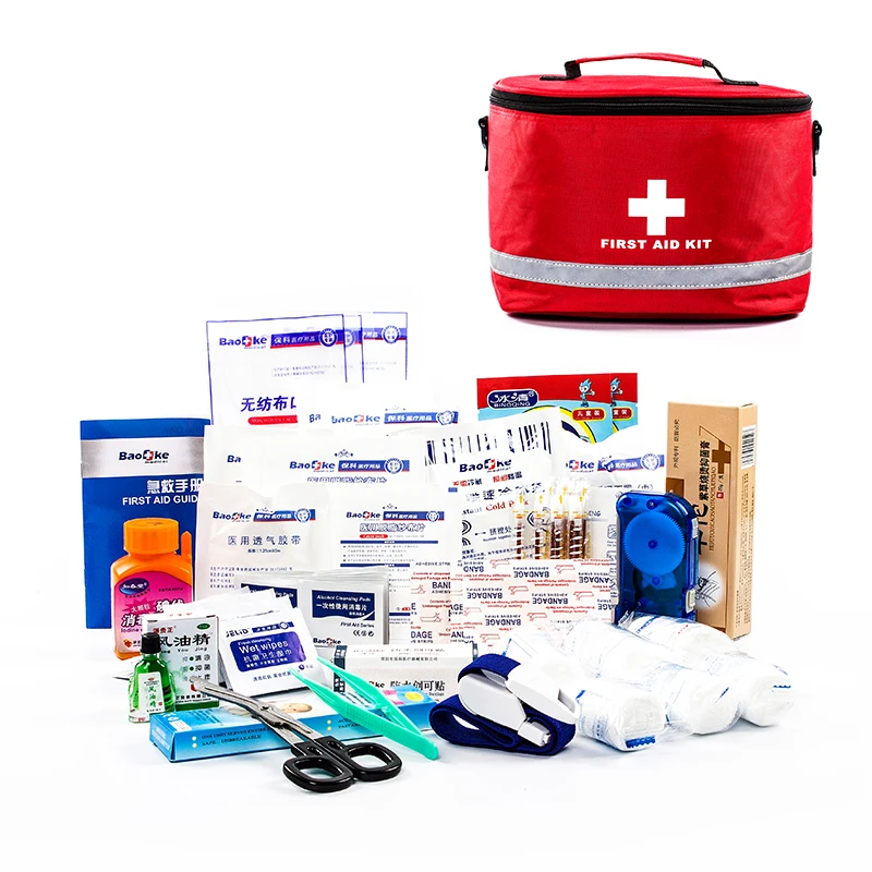Earthquake&Disaster First Aid Kit with a Carrying Bag, Family&School&Workplace Emergency Prep Medical Set, IFAK in Car