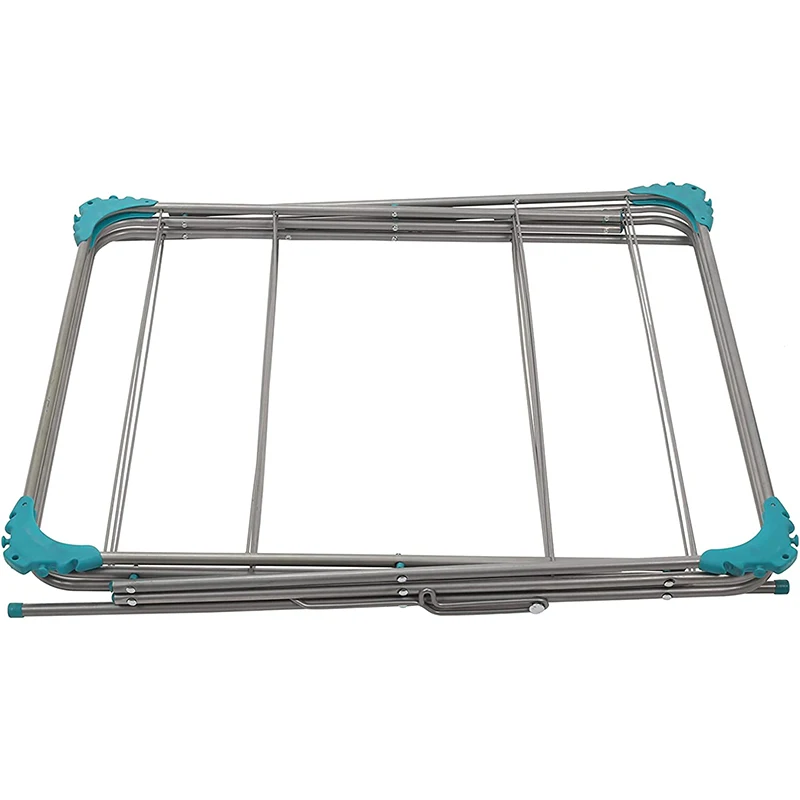 Coat 3-Tier Clothes Airer Indoor Clothes Drying Rack with 15m Washing Line Folding Clothes Dryer