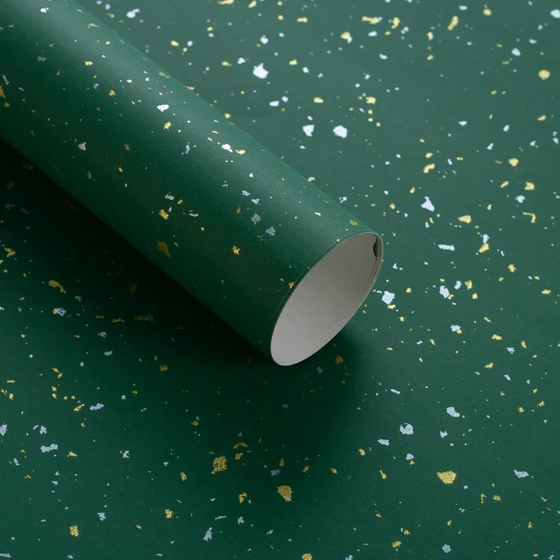 2023 High Quality Custom Wrapping Tissue Paper Packing foil wrapping paper flower with company logo stickers