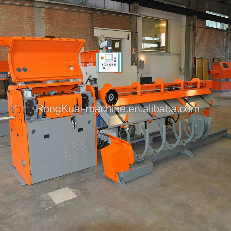 High speed cnc control automatic steel bar straightening and cutting machine