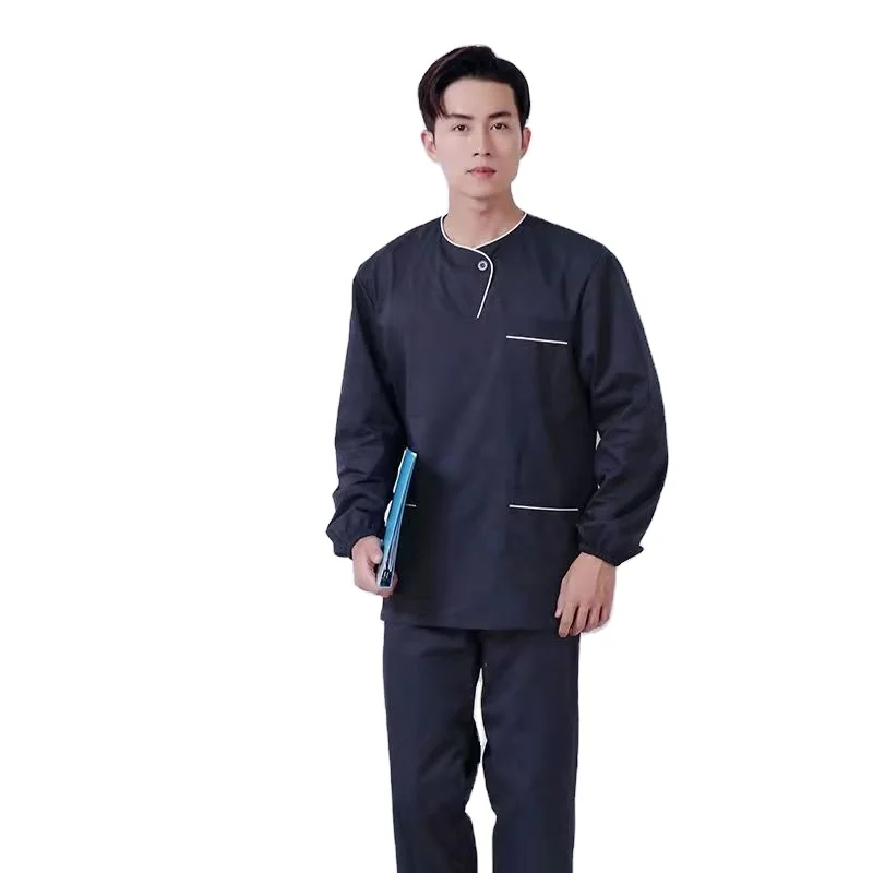 2021 chef coat for men and women full sleeve 100% twill cotton embroider hotel wear and restaurant uniform Work Jacket