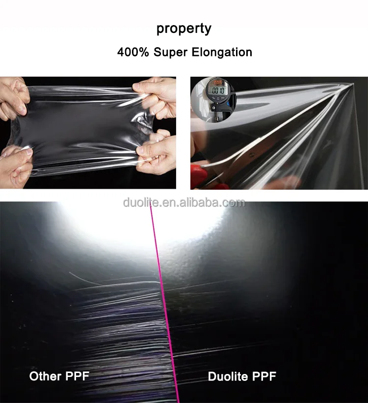 Self Healing Transparent Exterior Accessories Factory TPU Paint Protection film Car PPF