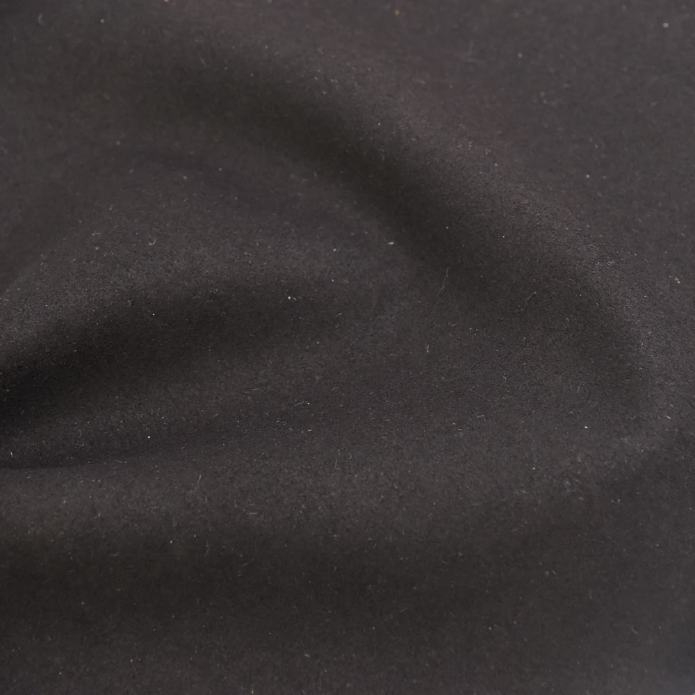 BLACK AMARA STOCK Wholesale 0.6mm  microfiber fabric double sided suede pu synthetic leather fabrics for shoe bag