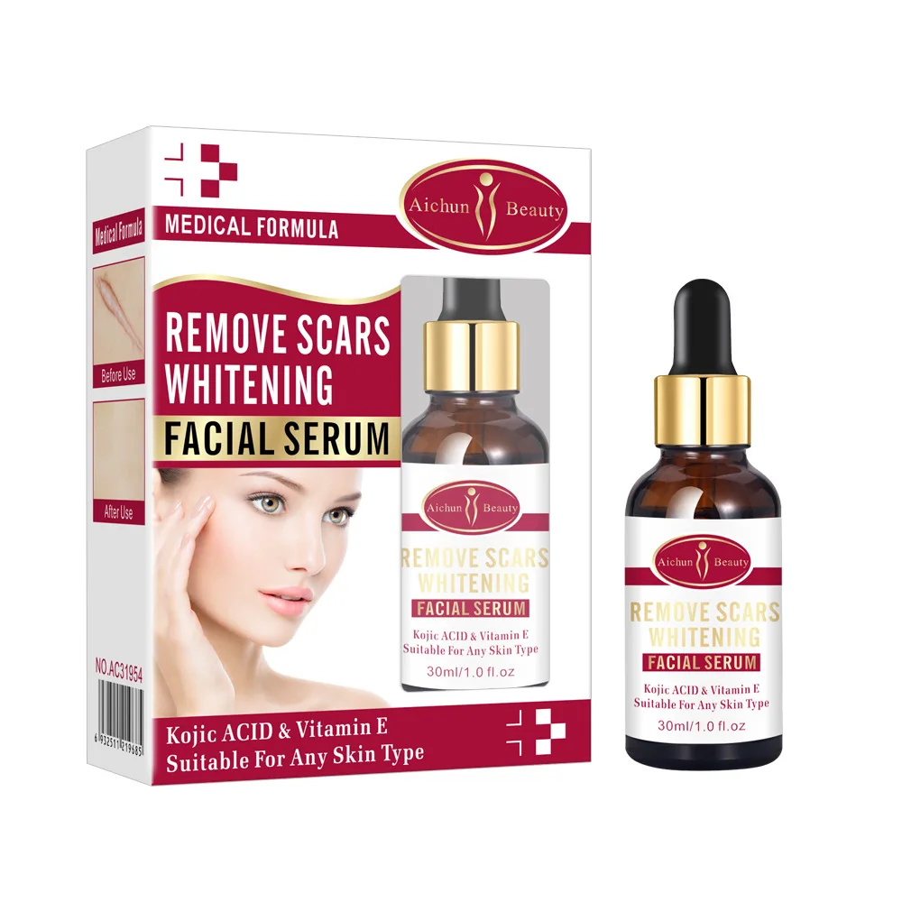 
30ml Skin Care Kojic Acid Vitamin E Stretch Mark Remover Whitening Scar Removal Face Serum 