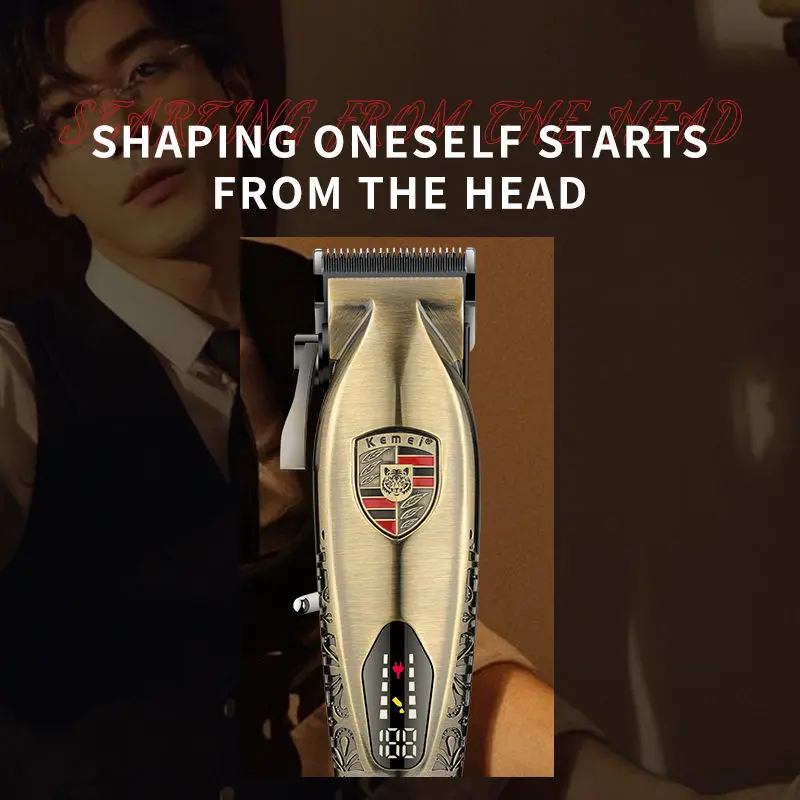 Kemei KM-2230 Rechargeable Professional Electric Hair Clipper Salon Series Barber Trimmer Men Cordless Hair Clippers