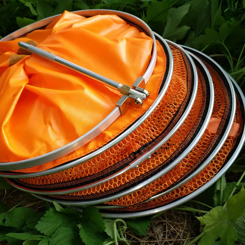 Fishing Tools Gears Location Net Foldable Floating Fishing Net Rubber Coated Fishing Net