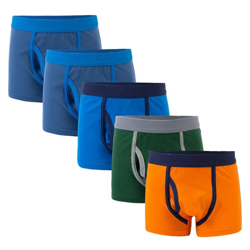 Оптовая продажа, уникальное однотонное детское нижнее белье на заказ, новый дизайн, хлопковые боксеры для мальчиков с мультяшным рисунком, детское нижнее белье