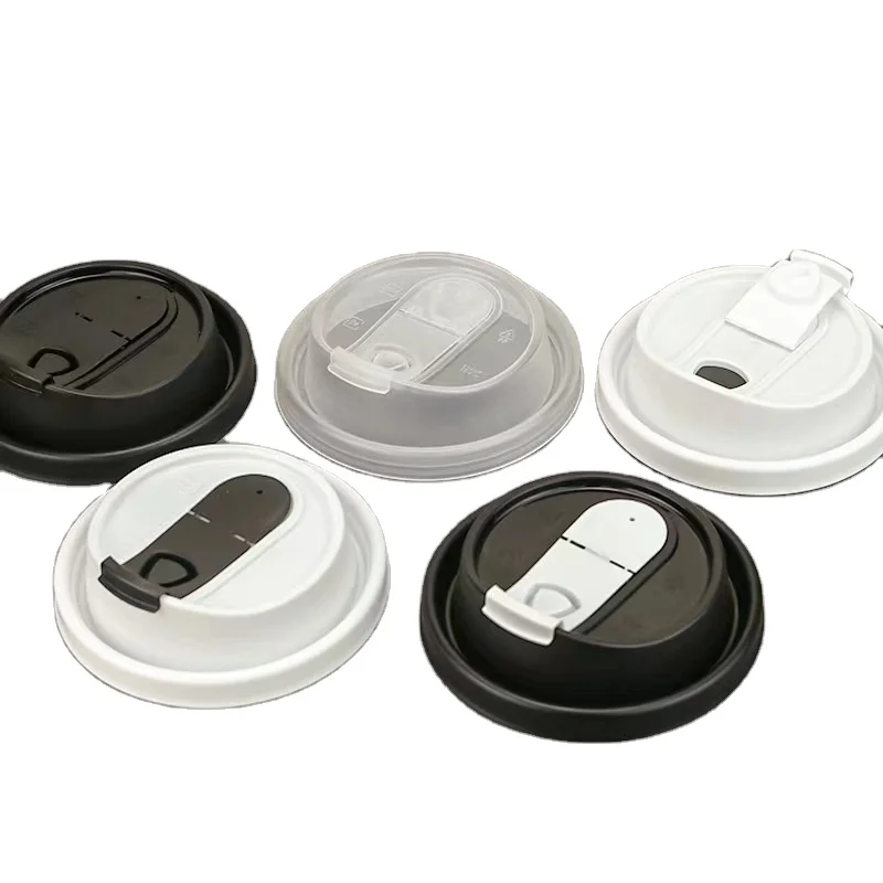 Factory Leakproof Injection PP Lid with Foldable Stoppers U Shape V Shape Multifunctional Split Injection Lids
