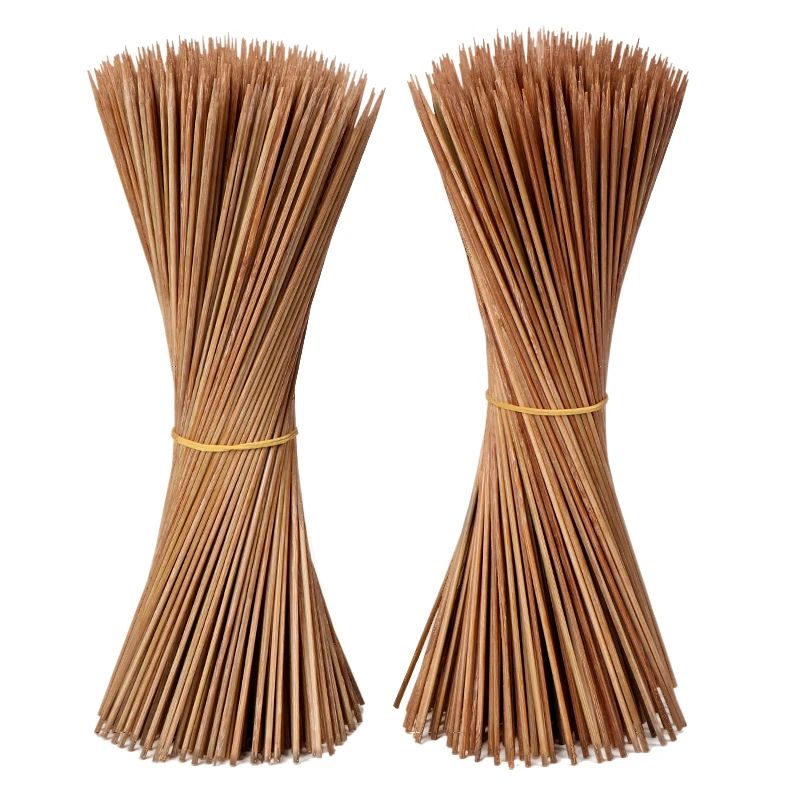 Carbonized bamboo skewer wholesale high hardness barbecued skewer black bamboo skewer