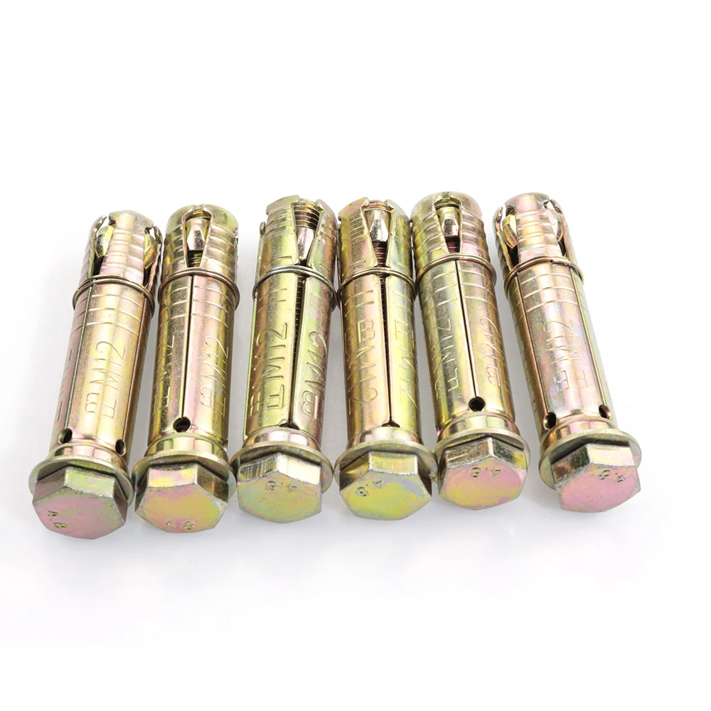 Yellow Zinc Plated M6-m16 Zinc Plated 3pcs Fix Bolt With Hook