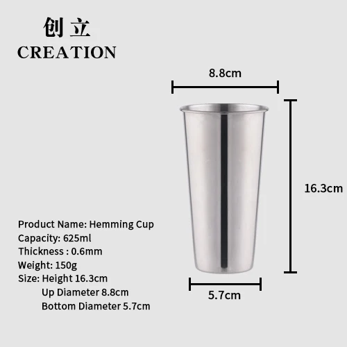 Factory Direct Custom 400ml Grade Stainless Steel Cup Keg Souvenir Copper Beer Mug with Lid
