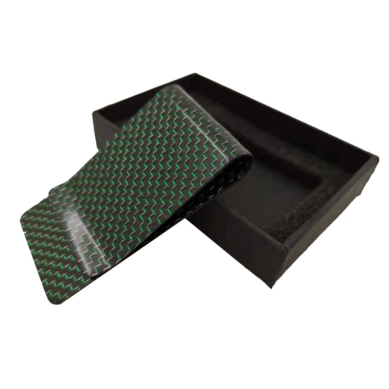 Fashion Customized Best Sale  Good Quality 100% Full   Carbon Fiber Money Clip