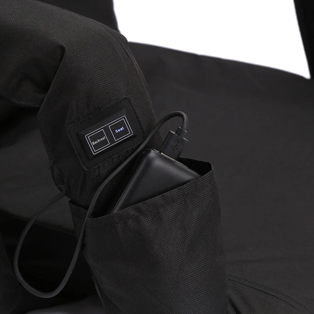 Portable USB Heated Stadium Seat Chair Waterproof Reclining Folding Bleacher for Beach Fishing Bleachers Outdoor Camping