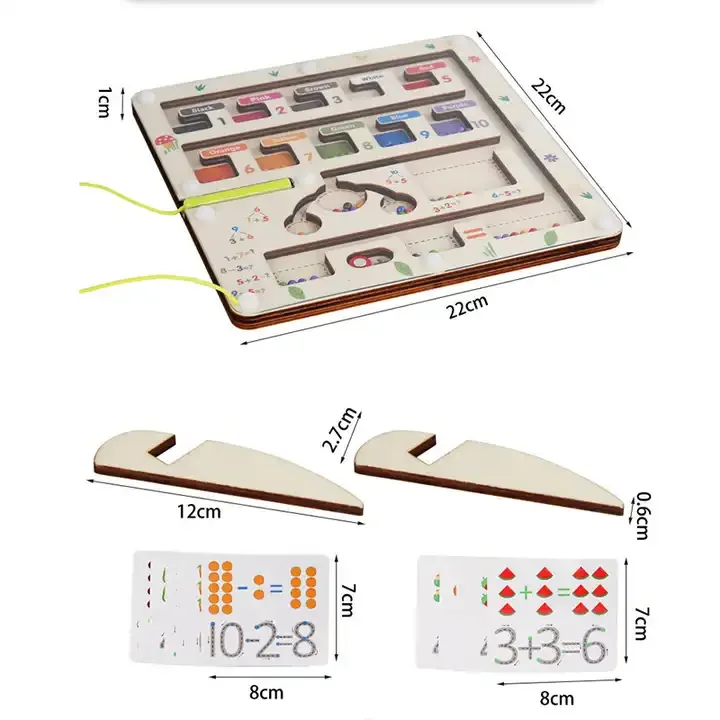 ET Fast Delivery Magnetic Color And Number Maze For Kids Learning Counting Magnetic Board For Children New Magnetic Game Board