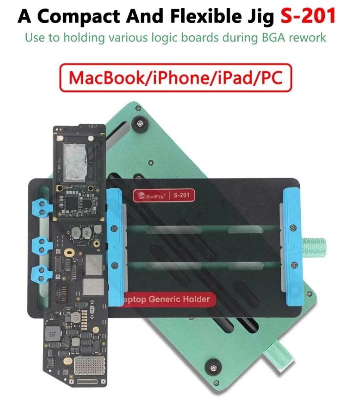 Universal Logic Board Test Tool for Macbook Phone Tablet PCB CHIP Fixture BGA Rework Fixing Clamp Welding & Soldering Supplies