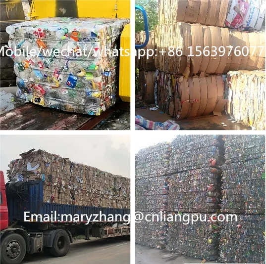 Hydraulic Plastic Cardboard Baler Compactor Prices Baling Machine for Packing Waster Cartons Bottle Press Baler Machine