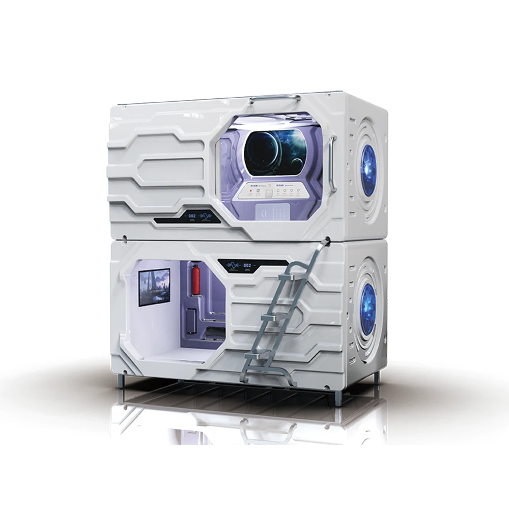Plastic Vacuum Forming Sleeping Capsule Bed Blister Space Capsule Pod Hotel Thermoforming Bunk Bed
