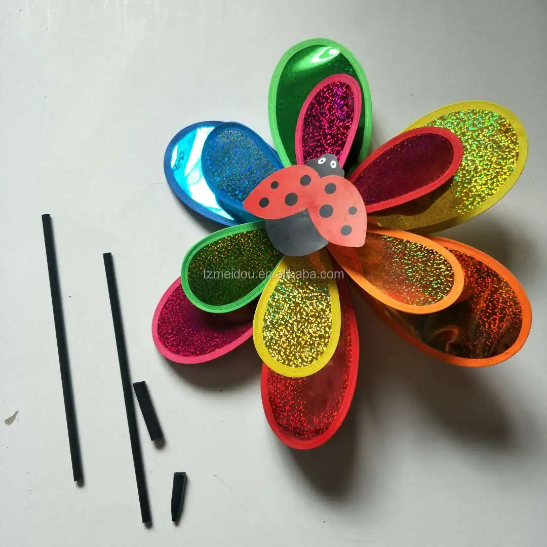 Decorative flashing windmill leaves wind spinner pinwheel windmill item