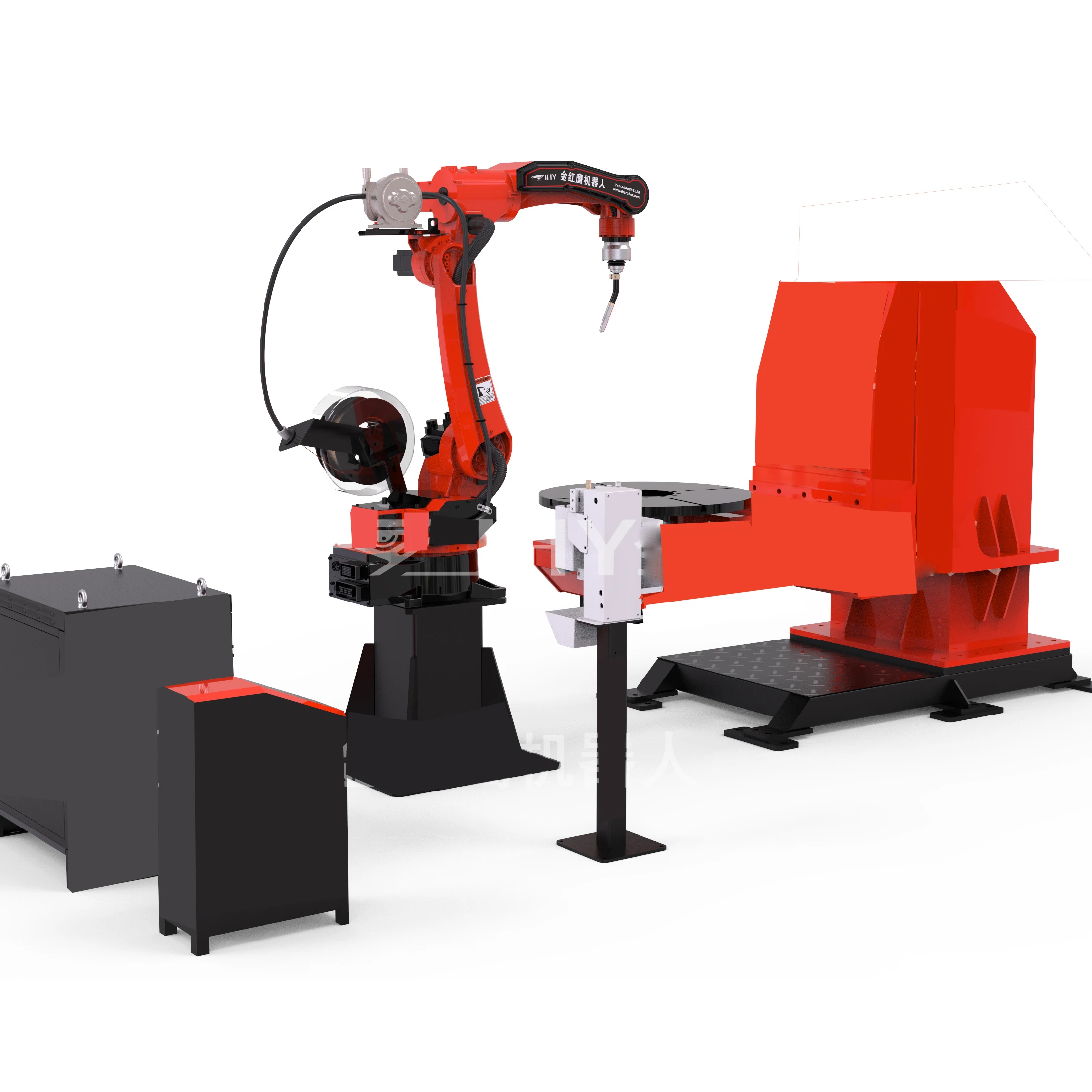 JHY 2 axis rotating welding table for welding robot