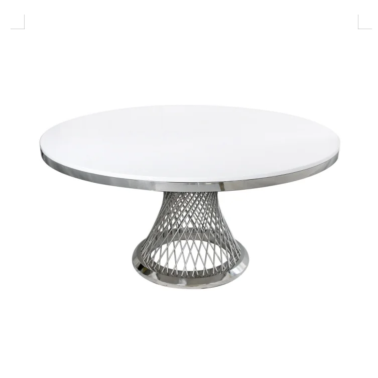 TH381 Modern Furniture round marble Dining Table