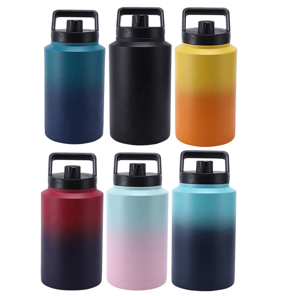 128oz 1 Gallon Cold Beer Growler Stainless Steel Insulated Sports Water Bottle Thermo Mug beer Jug