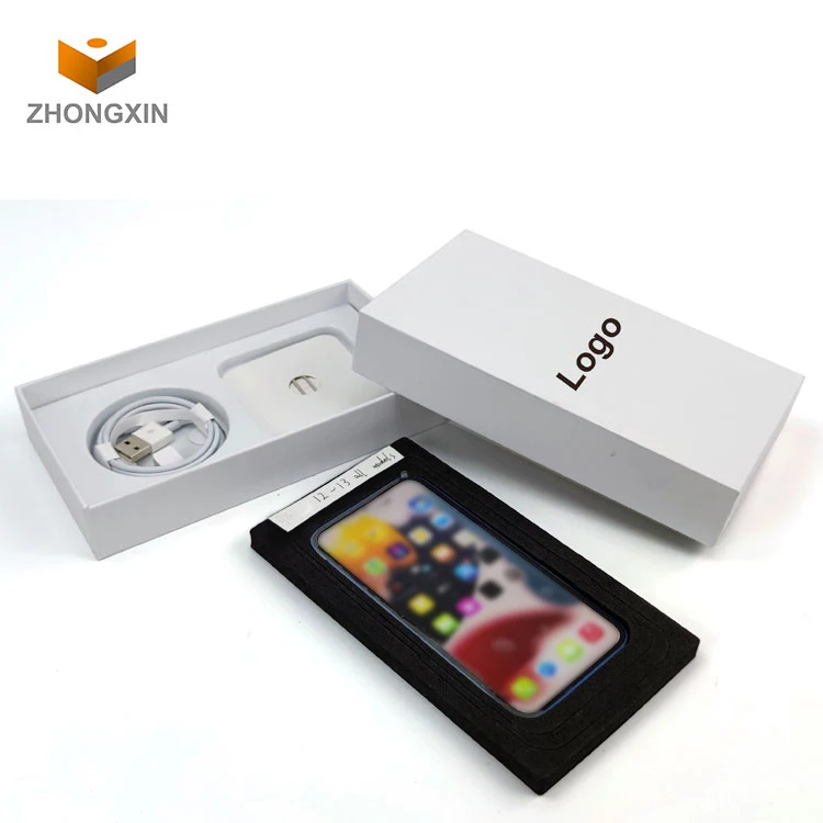 Universal OEM Empty Custom Phone Cardboard Package Box Eco Friendly Mobile Phone Packaging Box For Iphone Same Quality