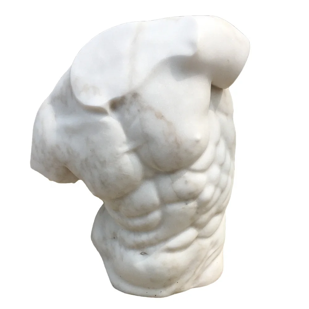 Nude Man Statue Human Frame Sculpture Modern Male Trunk Figurine Art Gallery Home Decor