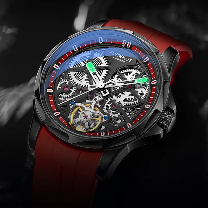 Waterproof Fashion Trend Watch Round Watch Male Mechanical Movement Watch